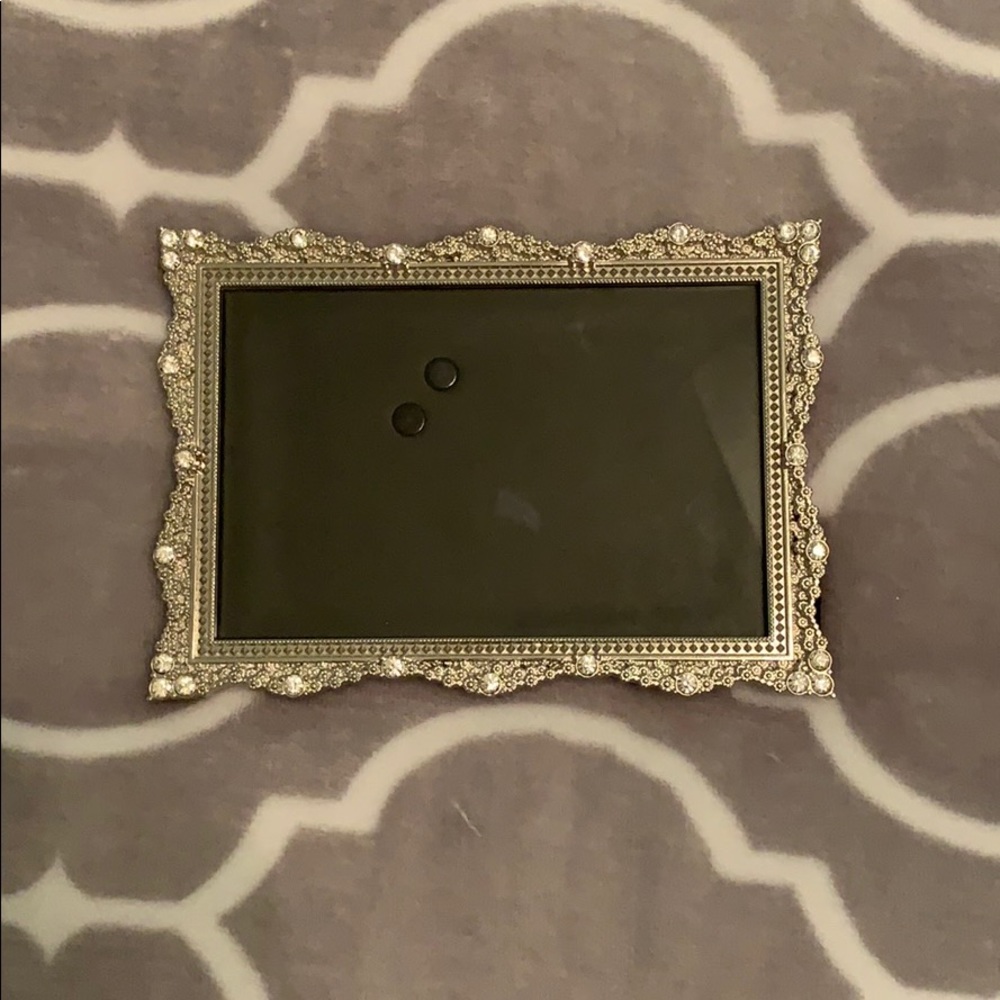 Silver Rhinestoned Picture Frame